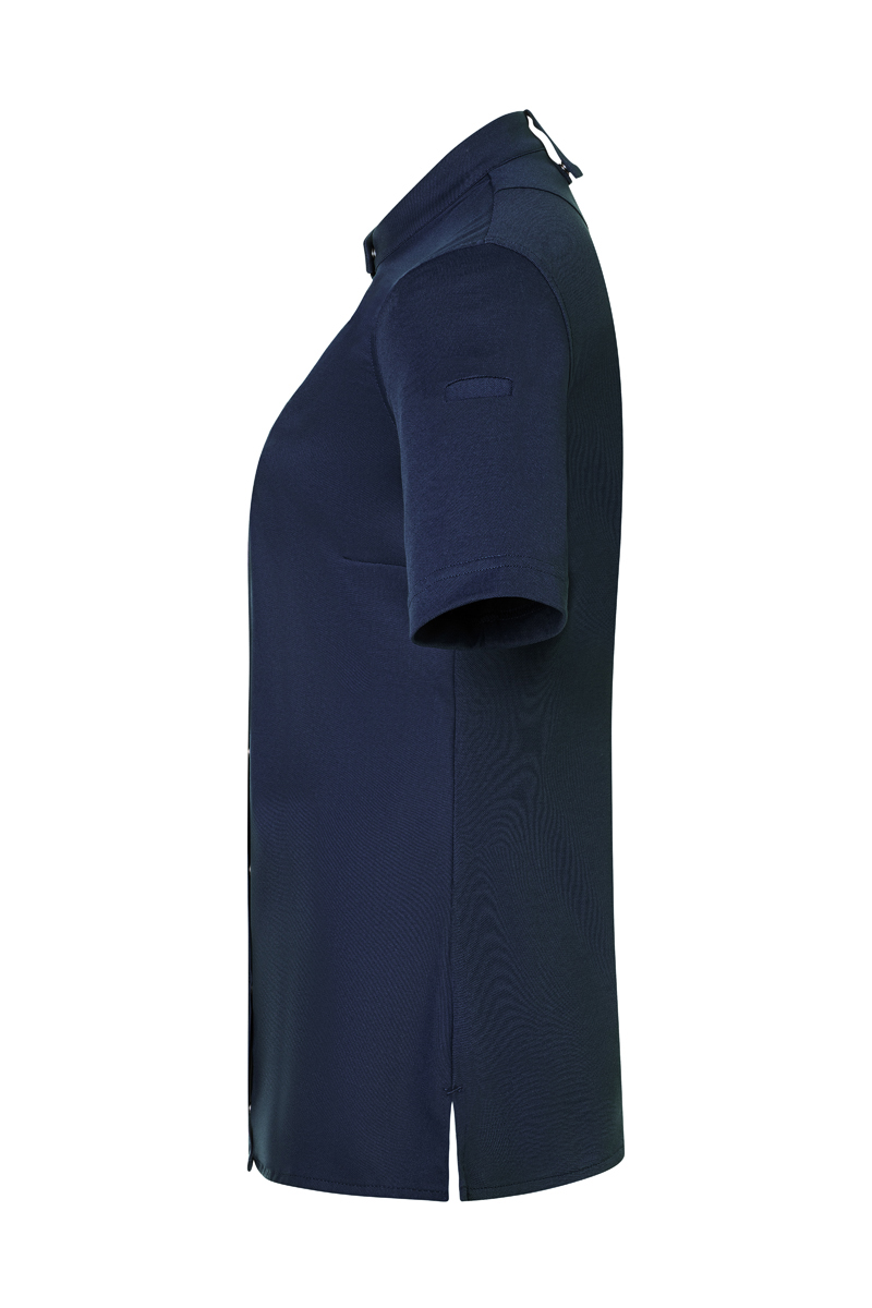 T-Shirt, Kurzarm, Navy, Menswear, Kragenloser Stil