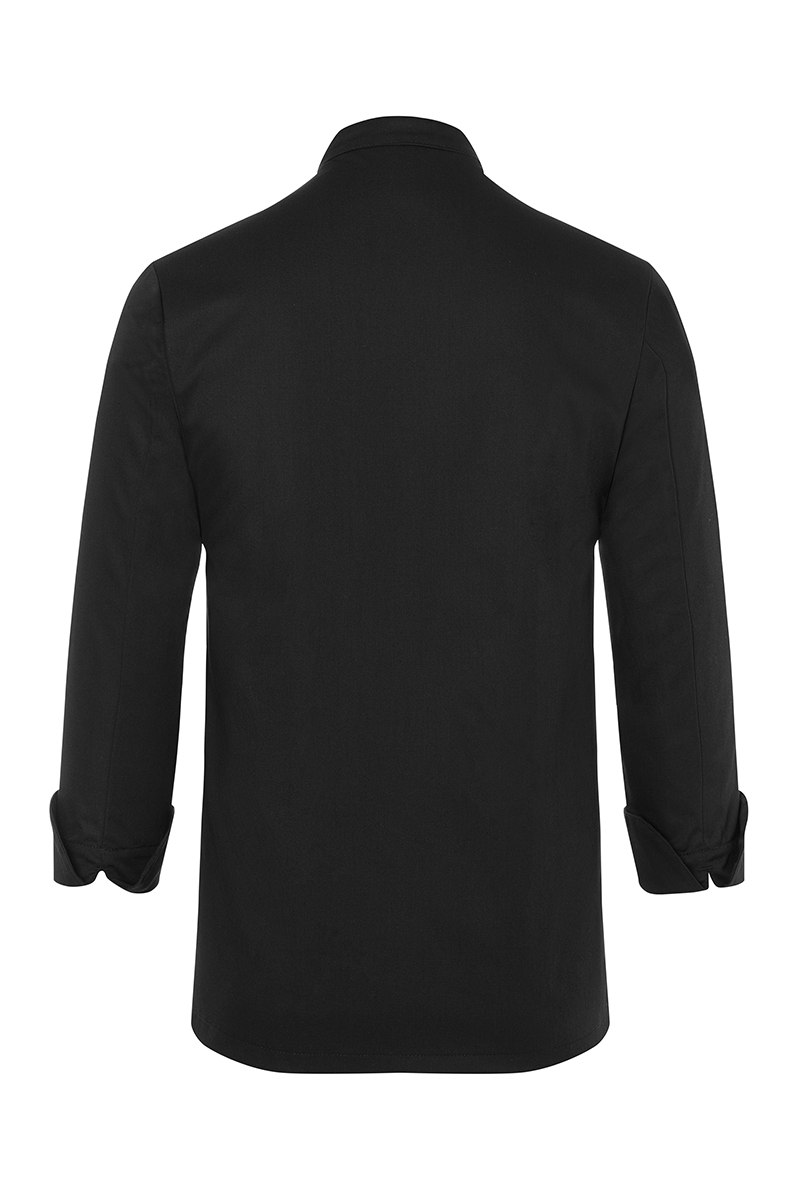 Langarm Kochjacke Basic, Polymix, Druckknöpfe