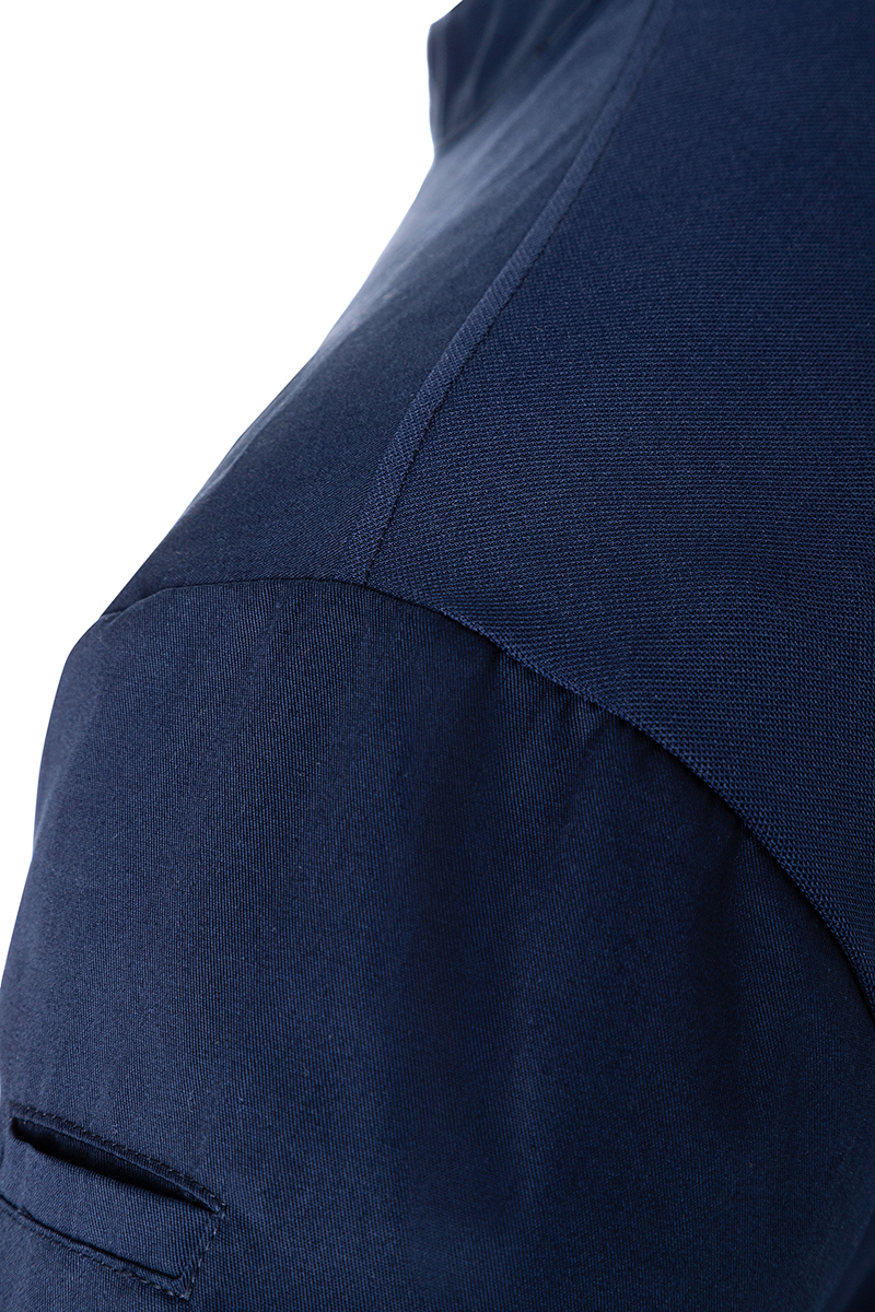 Langarm Damen-Arbeitsshirt Performance in marine, Slim Fit