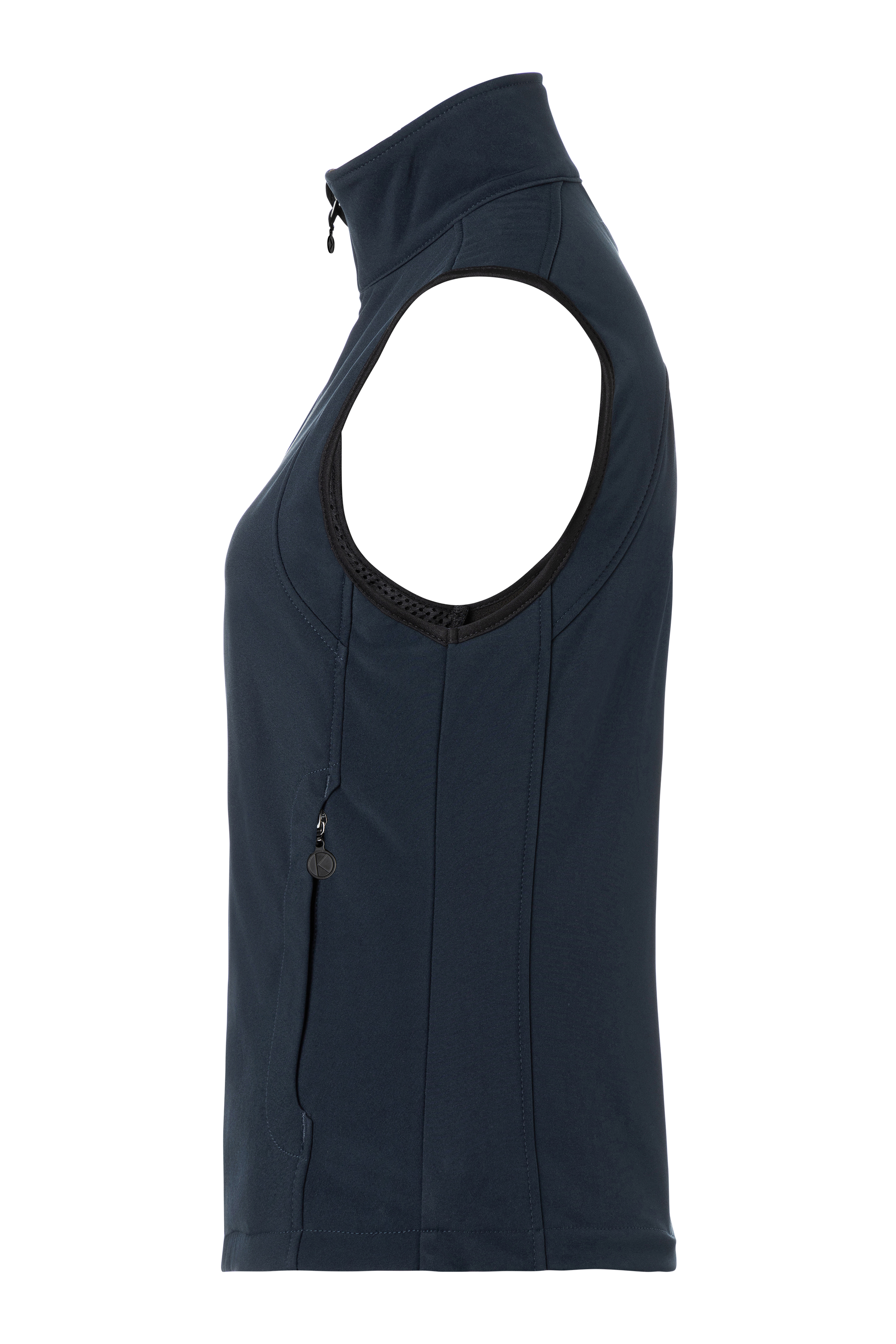 Women's Softshell Waistcoat Classic in navy, Waterproof, slightly fitted