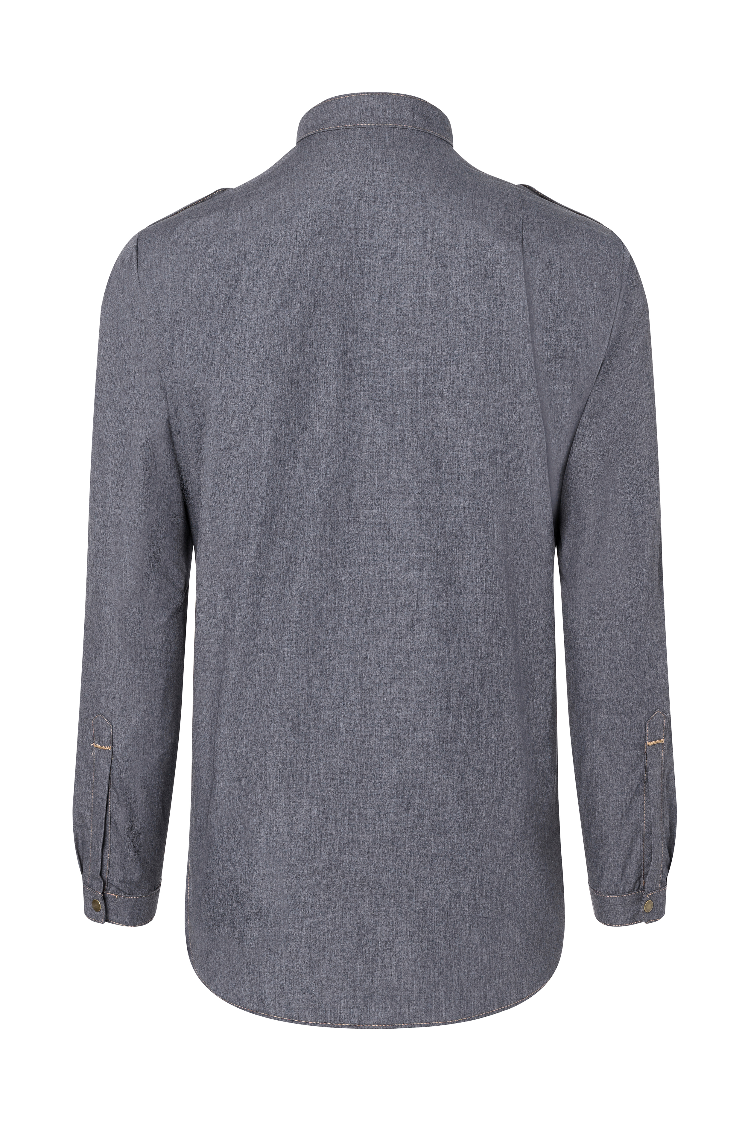 Men's Long-Sleeve Chef Shirt Jeans-Style slightly fitted