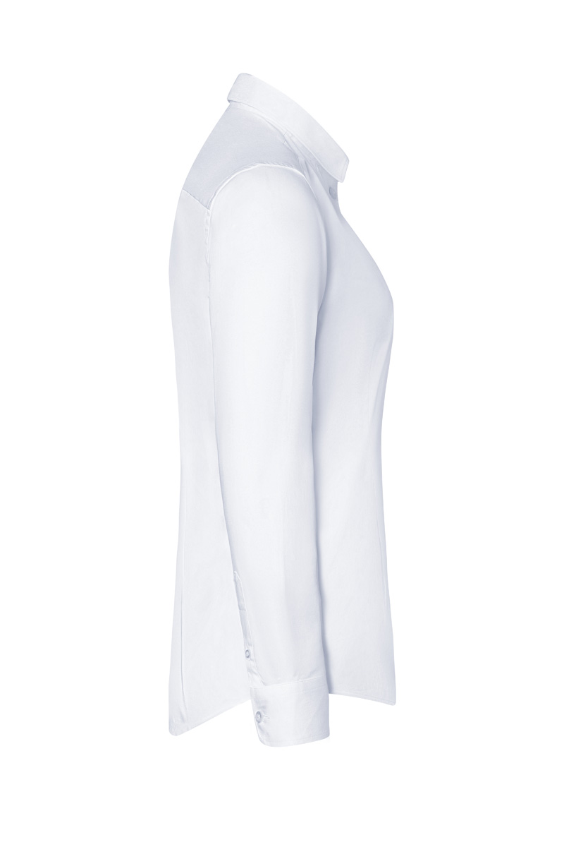Long-Sleeve Ladies' Blouse Active-Stretch in Slim-Fit