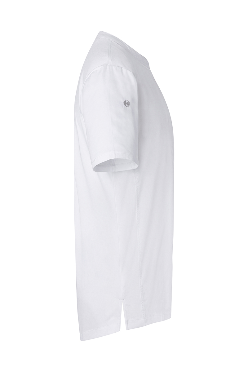 Kurzarm Herren-Arbeitsshirt Performance in weiß, Slim Fit