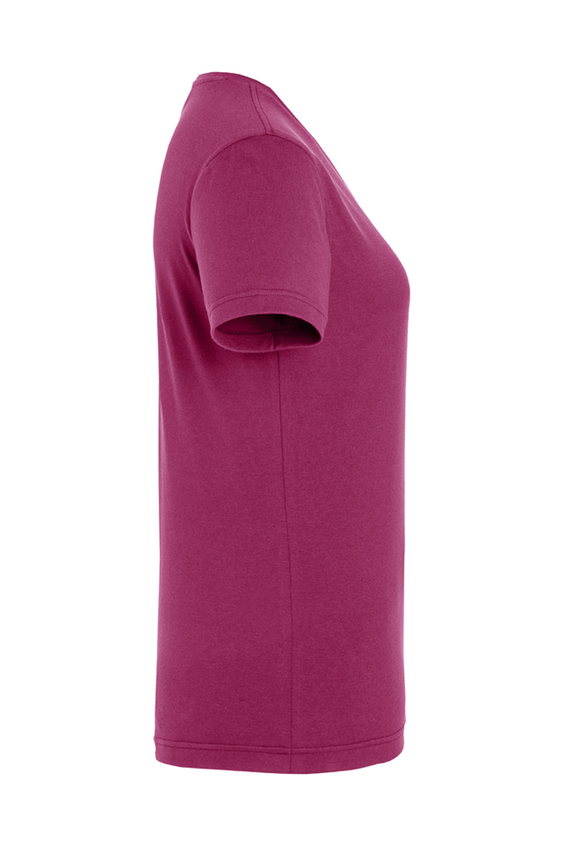 Damen T-Shirt Casual-Flair in fuchsia, leicht tailliert