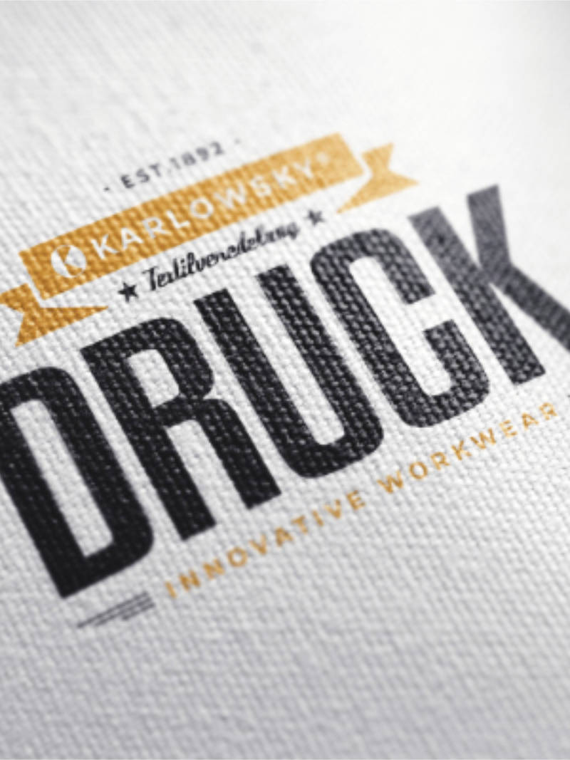 Gedrucktes Logo