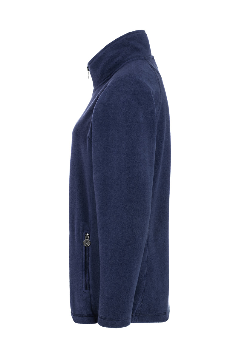Damen Fleecejacke Warm-Up, recyceltes Polyester, Regular Fit