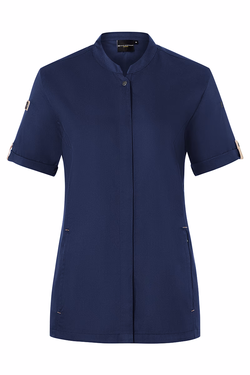 Short-Sleeve Ladies' Chef Jacket Green-Generation, from Sustainable Material