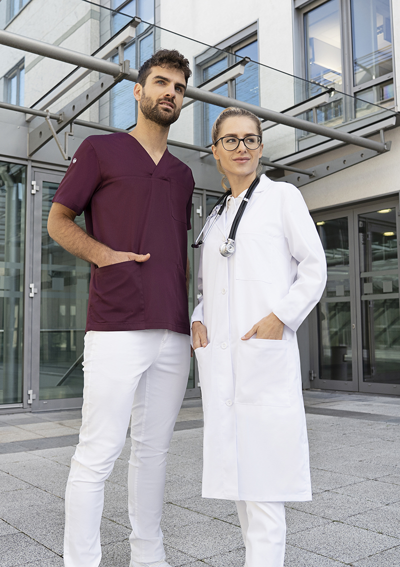 Kasack Essential Herren, Kurzarm, Schlupf