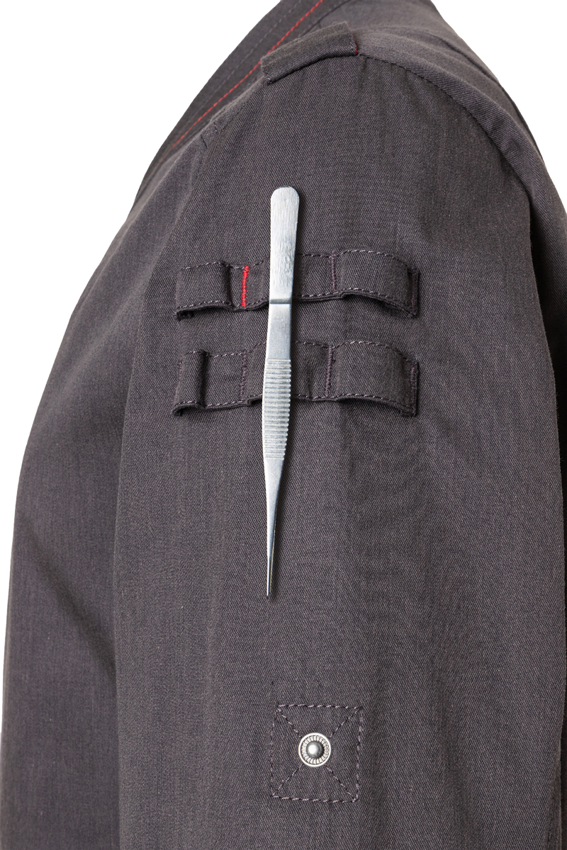 Long-sleeved Men´s Chef Jacket Denim-Style ROCK CHEF®-Stage2