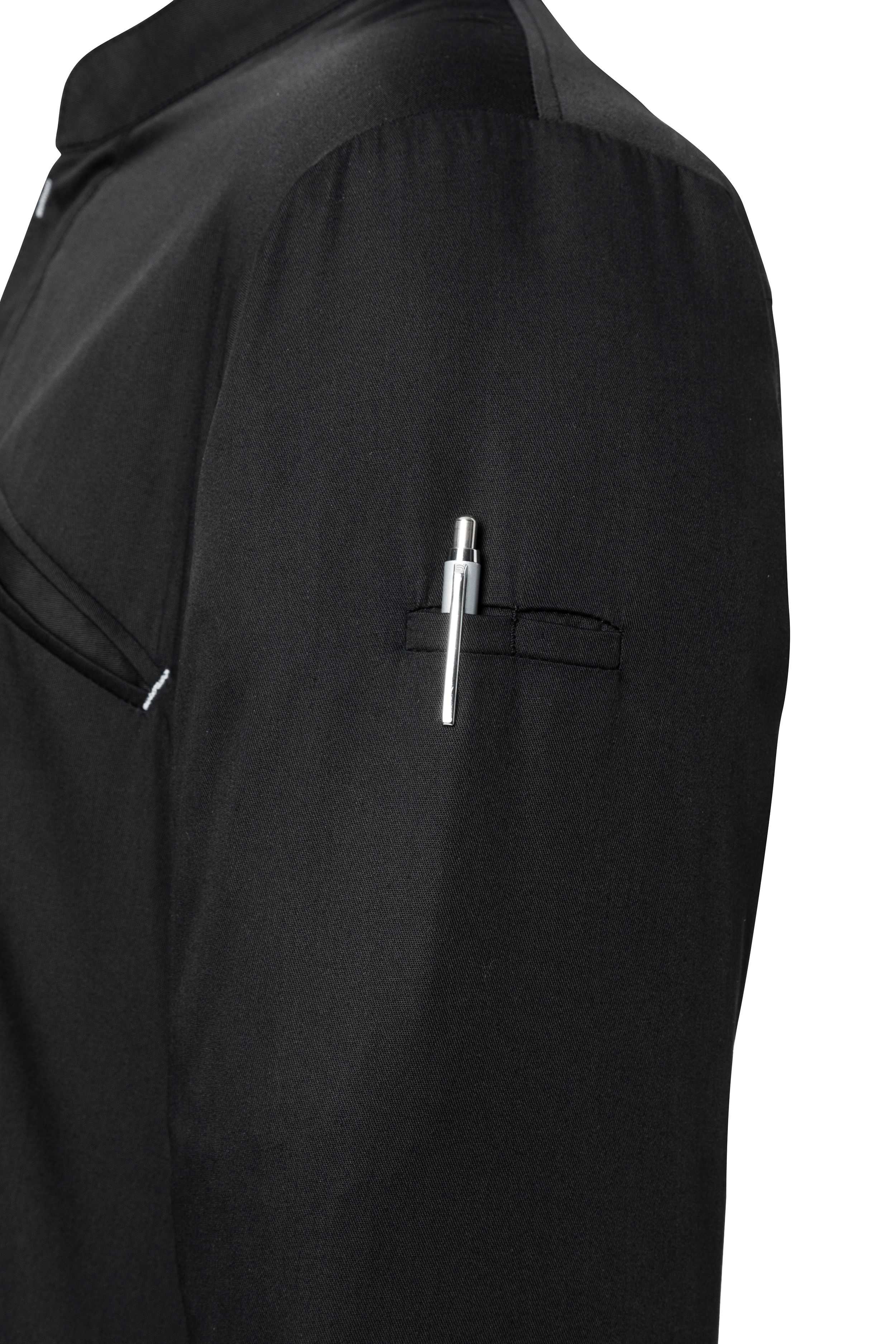 Langarm Herren-Kochjacke Modern-Touch, leicht tailliert