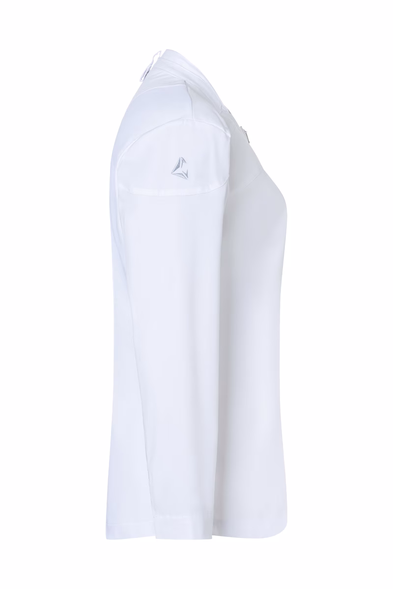 weiß, langarm, hemd, polo, logo, weiß, langarm, Polo, Hemd, Logo