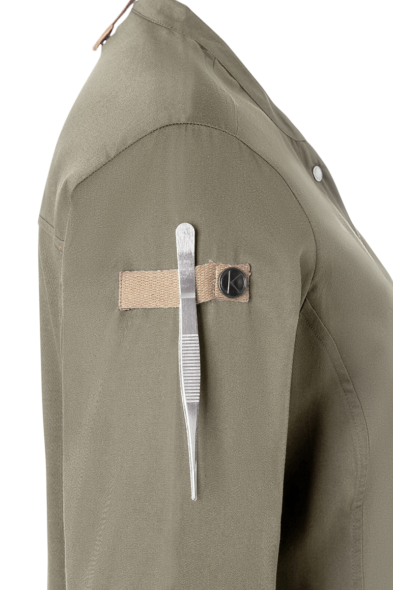 Langarm Damen-Kochjacke Green Generation, leicht tailliert