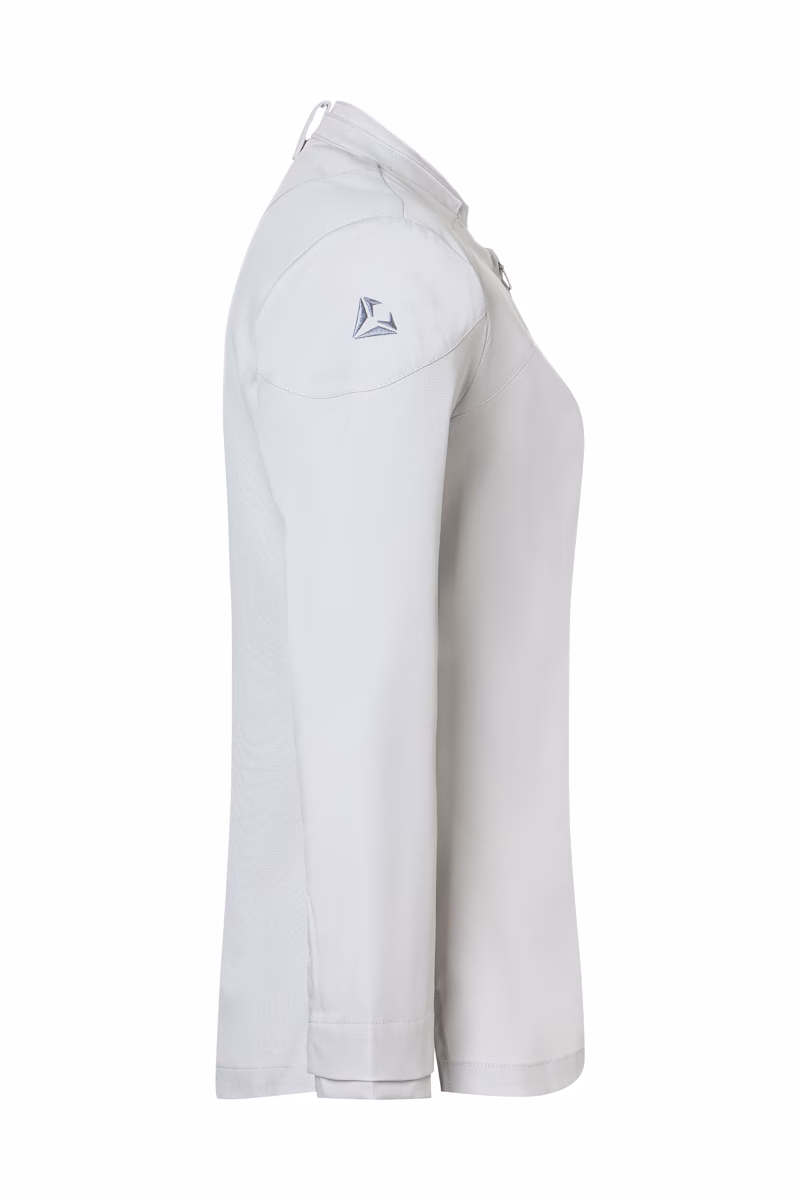 Langarm, Hemd, Kragen, weißer Stoff, Logo-Appli, weiß, Langarm, Jacke, Softshell, Polo-Logo