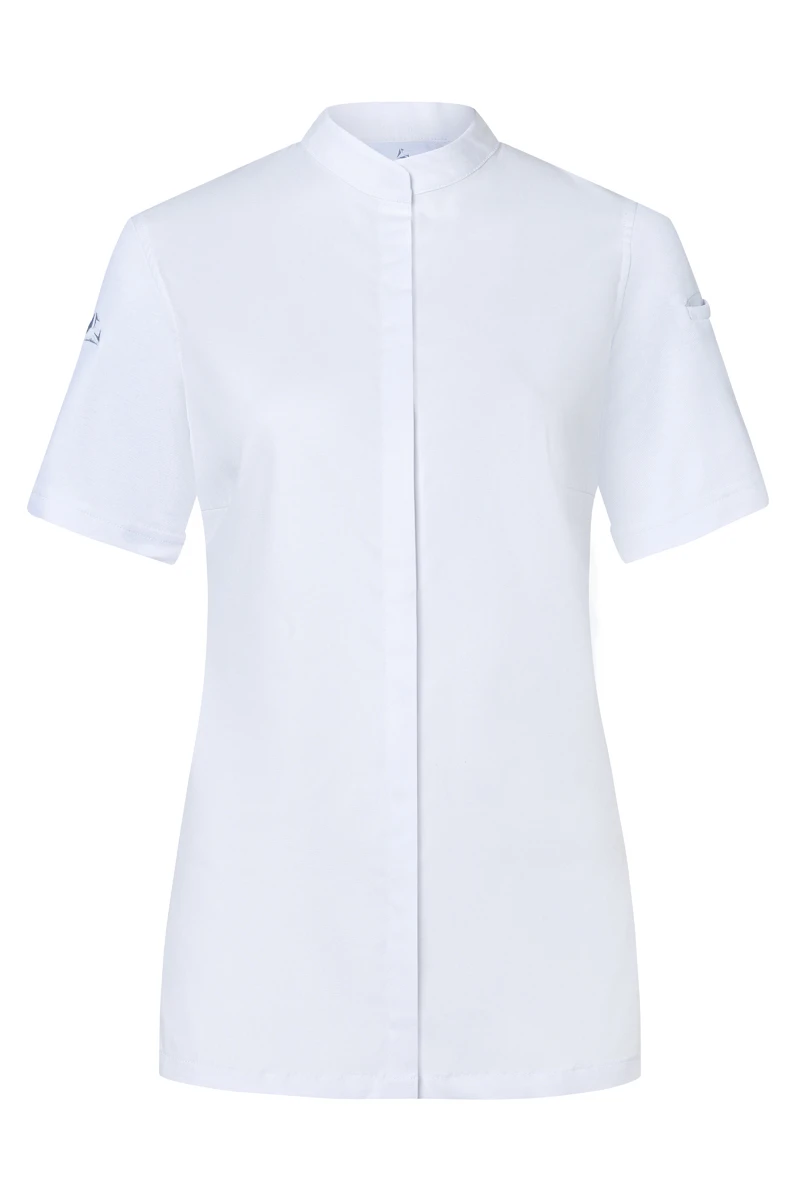 Kurzarm Damenkochjacke DIAMOND CUT® Avantgarde Bekleidung, Mantel, Laborkittel, Hemd, T-shirt