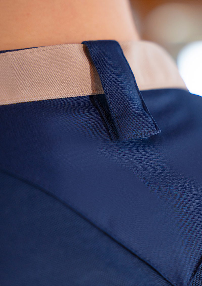 Kollektion, Kragenverschluss, Navy, Hemd, Uniform