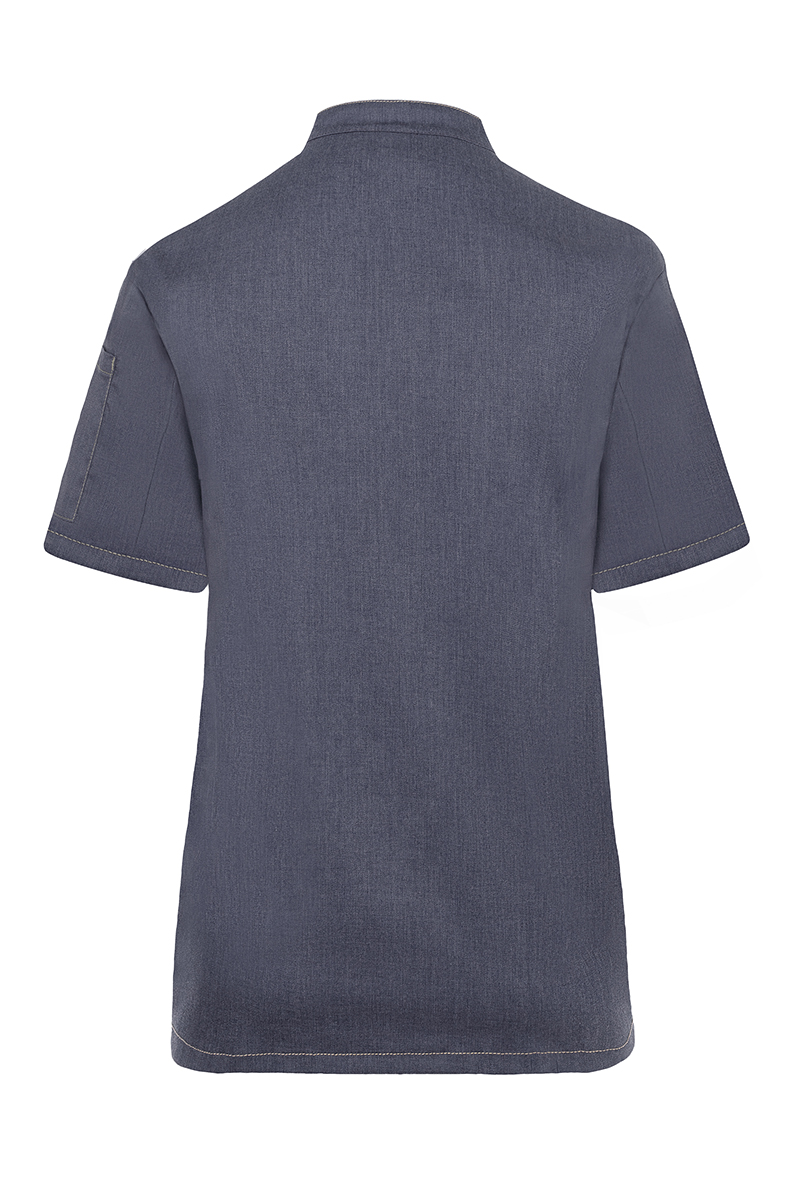 Short-Sleeve Ladies' Chef Jacket Jeans-Style