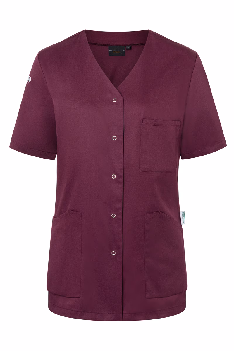 Kurzarm Damenkasack Essential, aus nachhaltigem Material