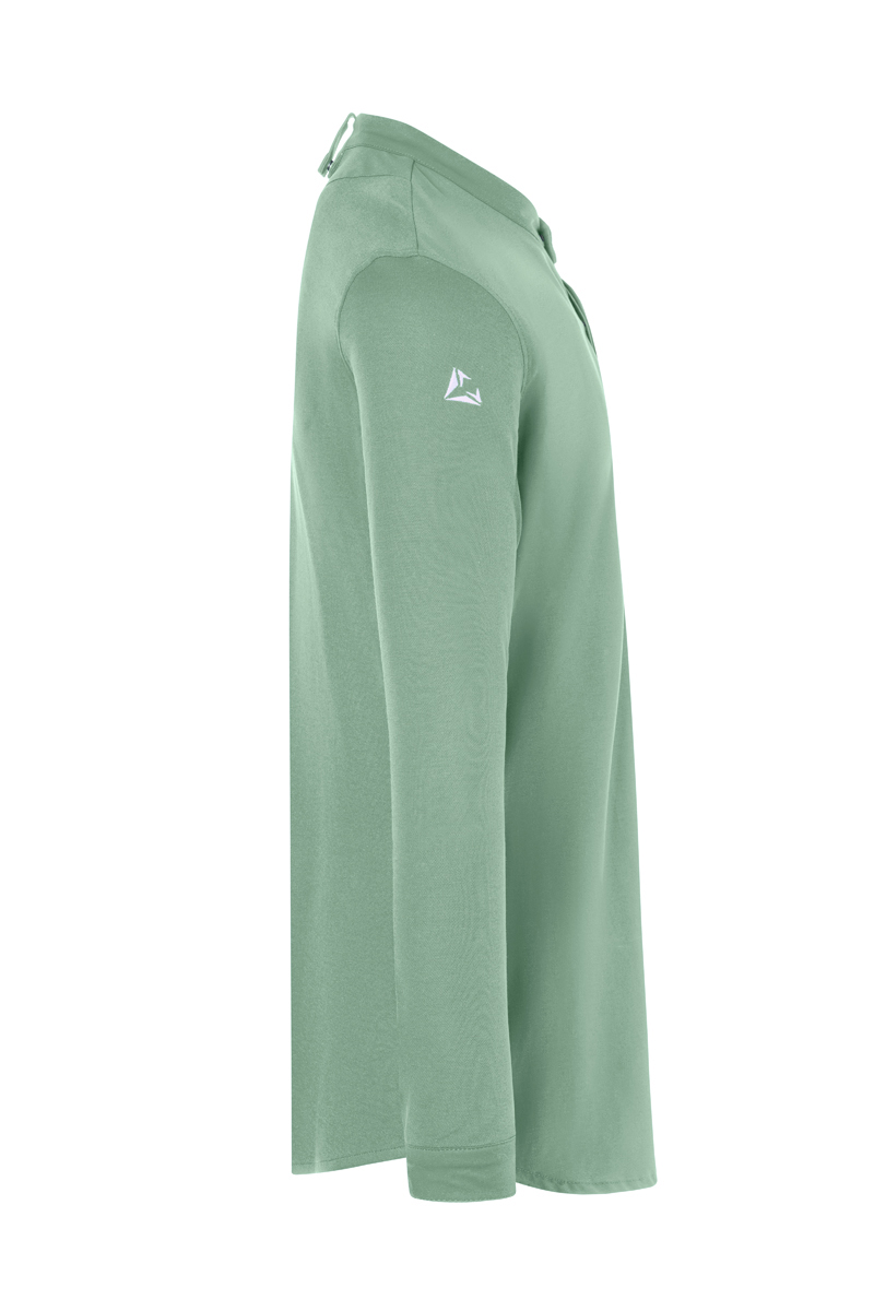 Polo shirt,  Polo,  Langarm,  Baumwolle,  Grün