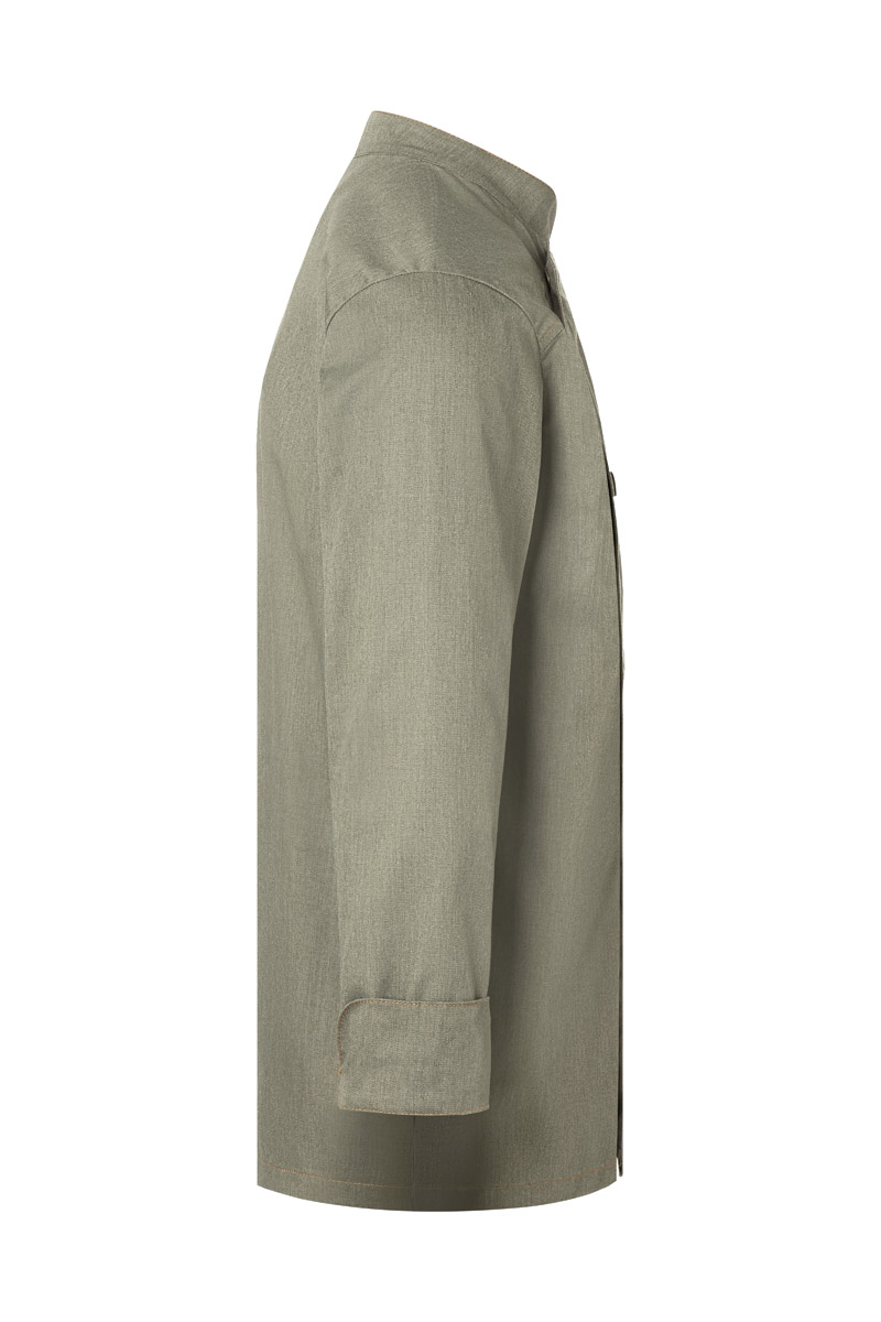 Langarm Herren-Kochjacke Jeans-Style, leicht tailliert