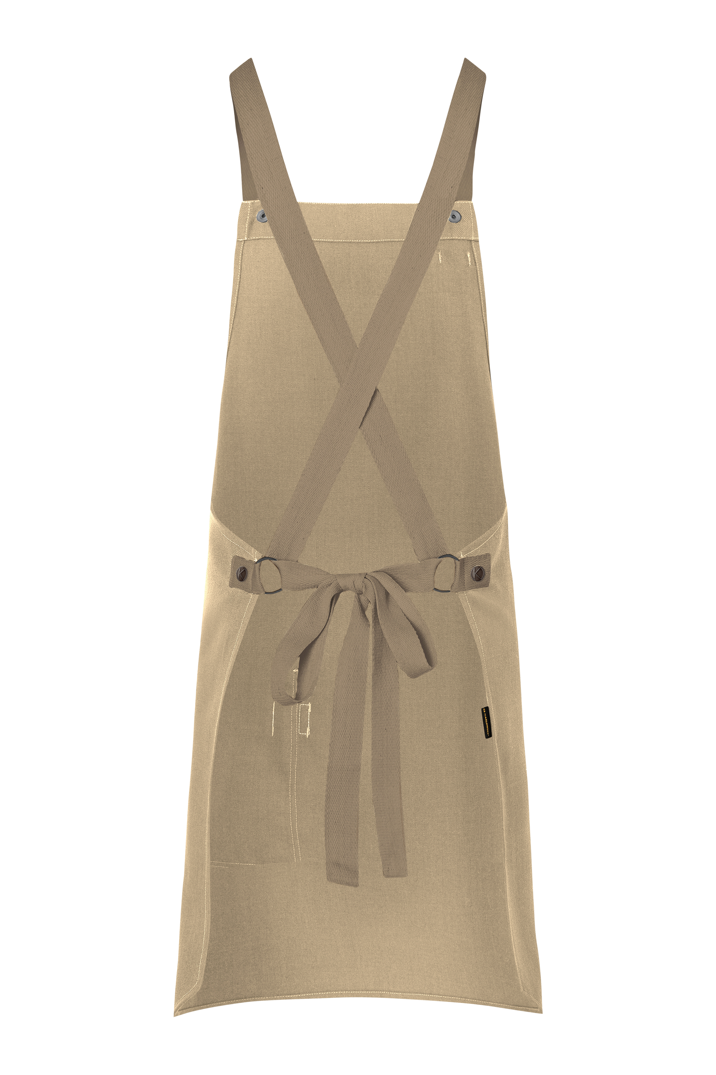Bib Apron Urban-Look with Cross Straps and Pocket