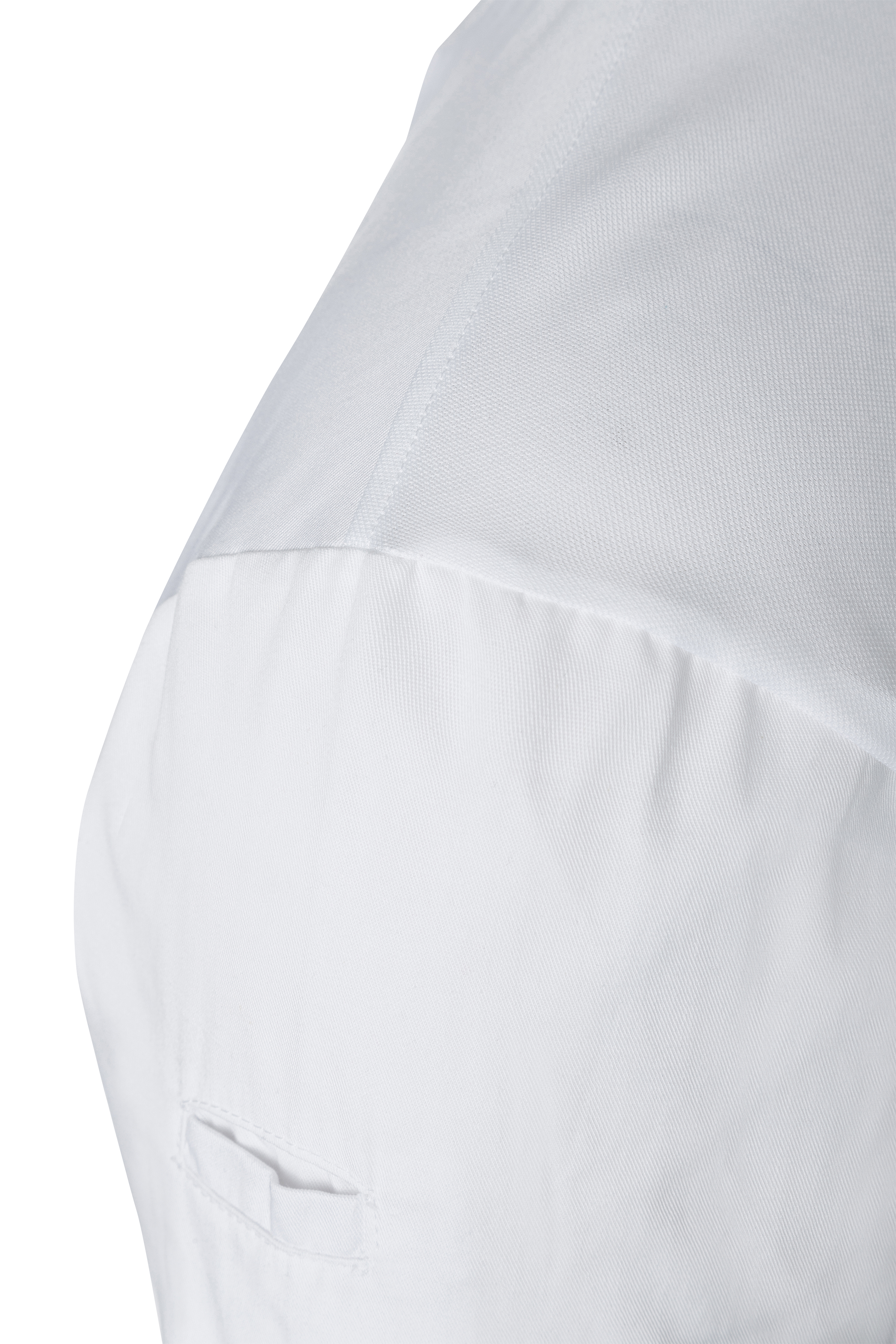 Langarm Herren-Arbeitsshirt Performance in weiß, Slim Fit