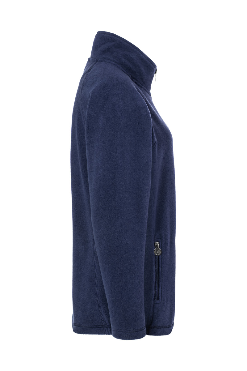 Damen Fleecejacke Warm-Up, recyceltes Polyester, Regular Fit