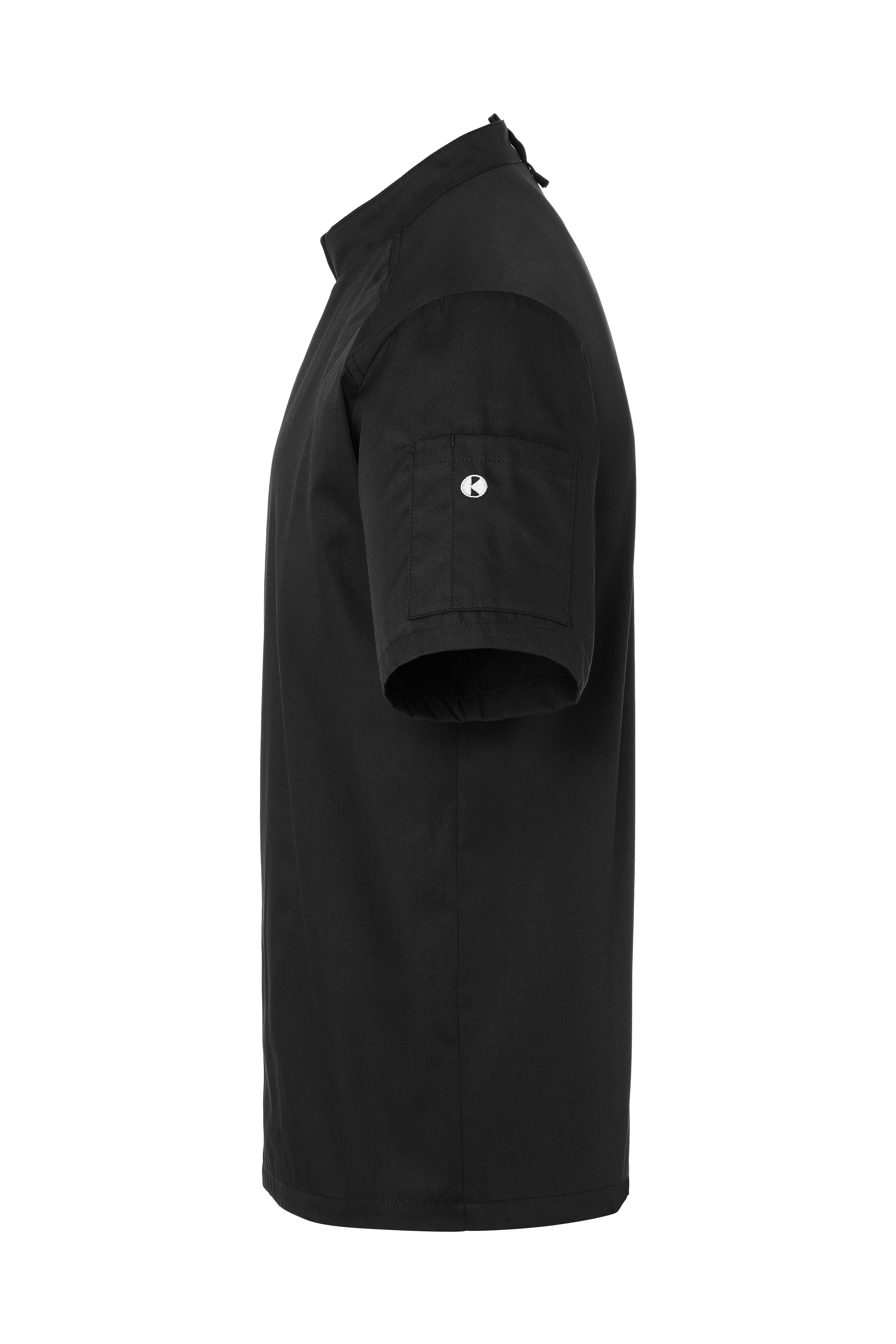 Kurzarm Herren-Kochjacke Modern-Look, leicht tailliert