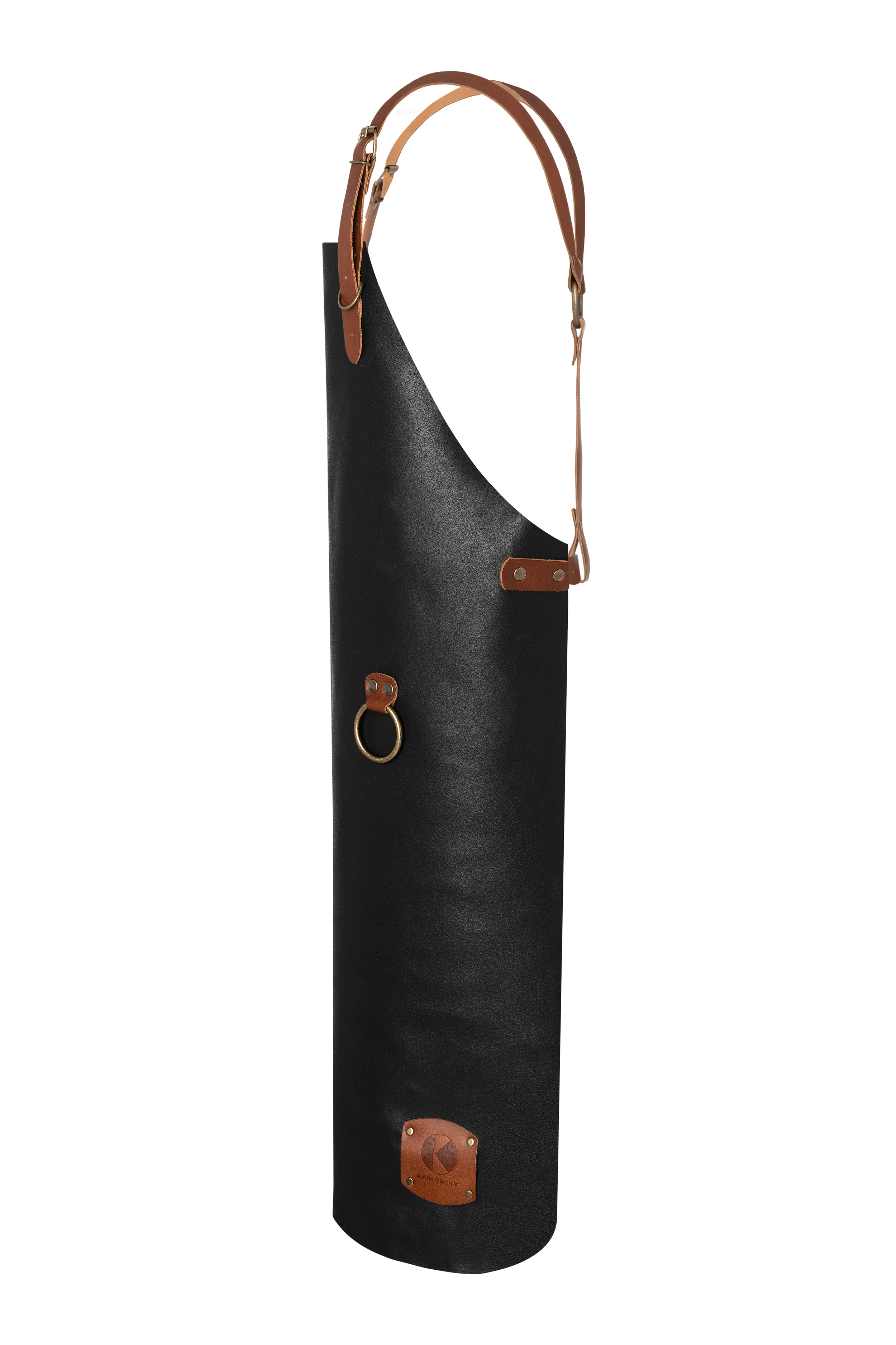 Leather Bib Apron X-Style with Cross Straps