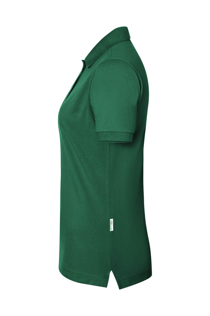 Women's Workwear Polo Shirt Modern-Flair Sustainable GRS in forest green, slightly fitted