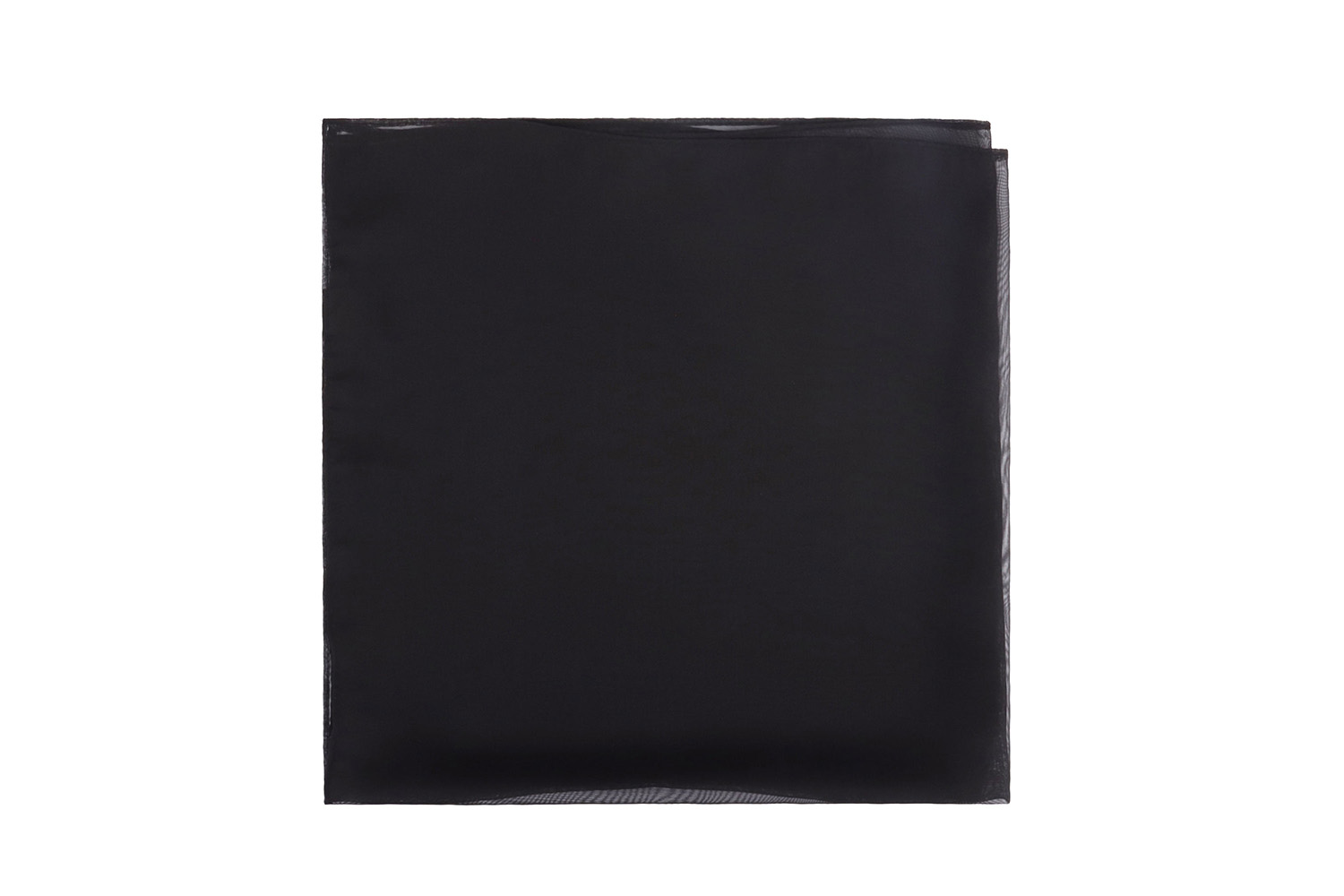 Chiffon Halstuch Classic in schwarz, 60 x 60 cm