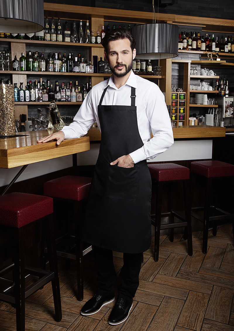 Bib Apron Basic with Buckle and Pocket