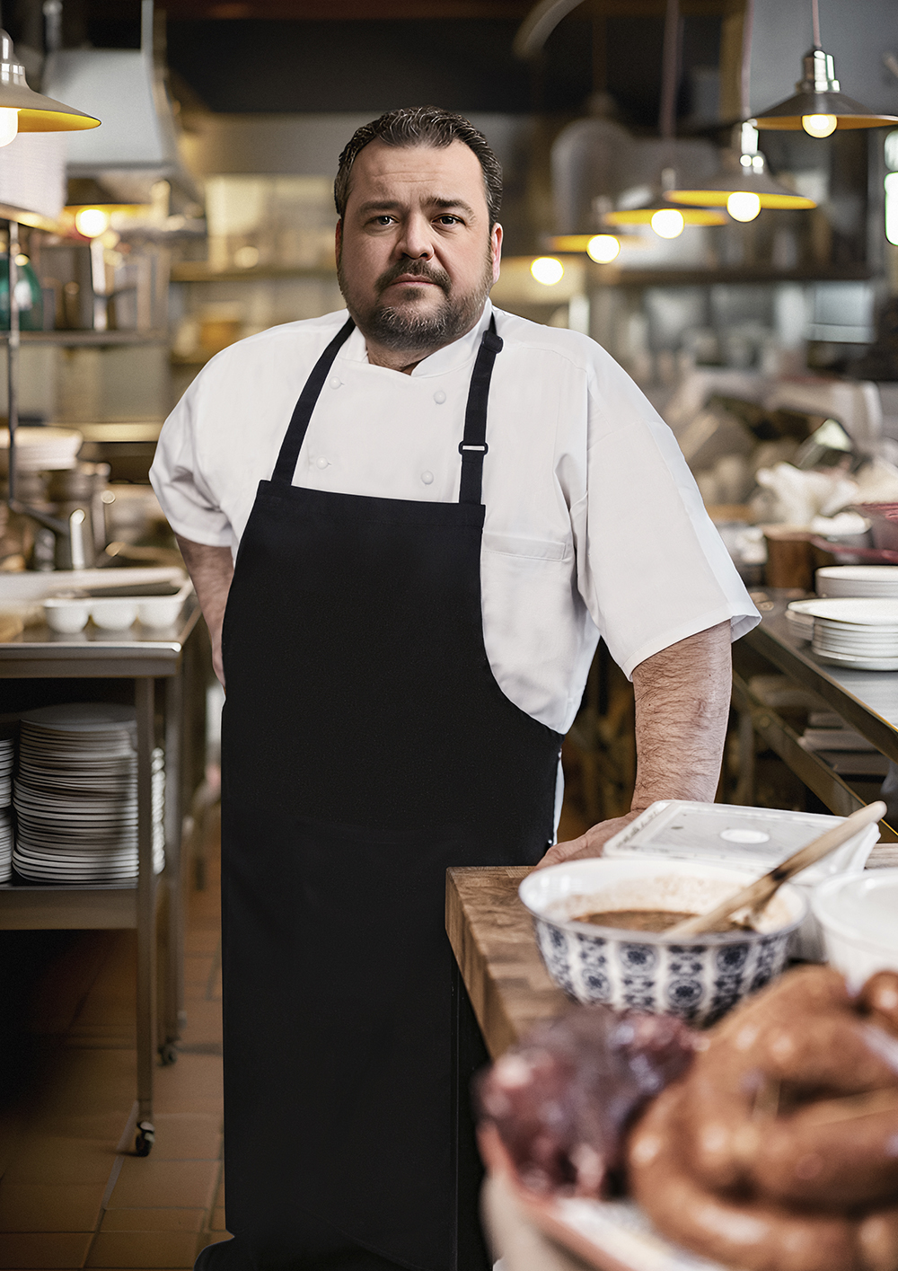 XXL-Latzschürze Basic in Übergröße mit Schnalle und Tasche