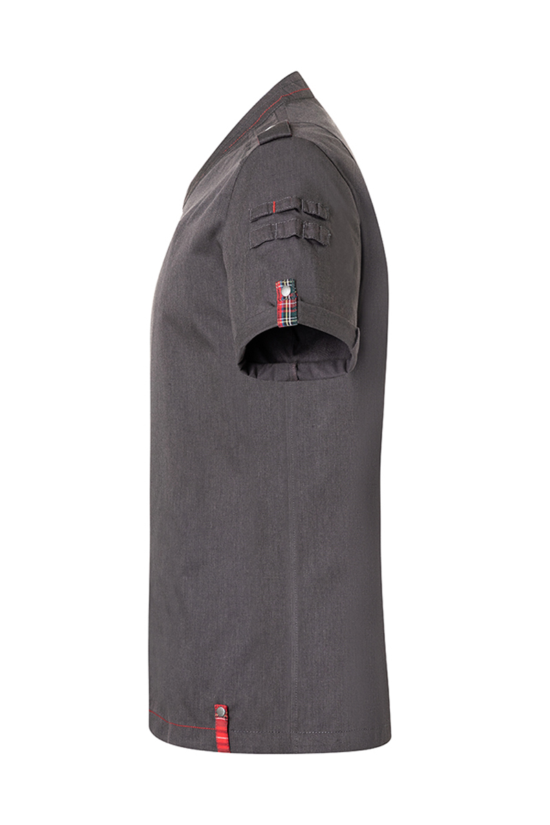 Kurzarm Herren-Kochjacke ROCK CHEF® Stage2 Denim-Style, Regular Fit