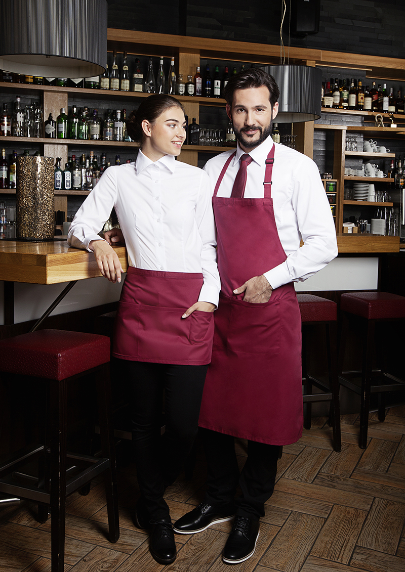 Bib Apron Basic with Buckle and Pocket