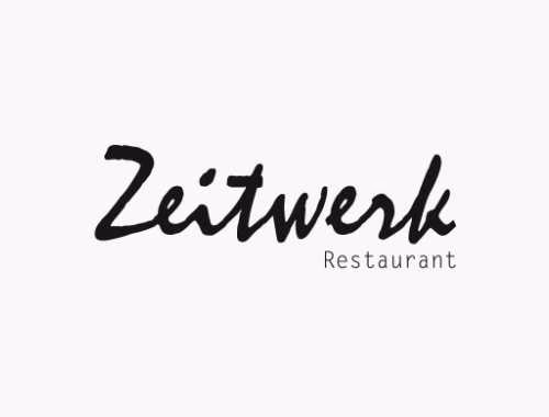 Restaurant-Logo, Zeitwerk, Zeitwerk Restaurant, Wortmarke, Marke label