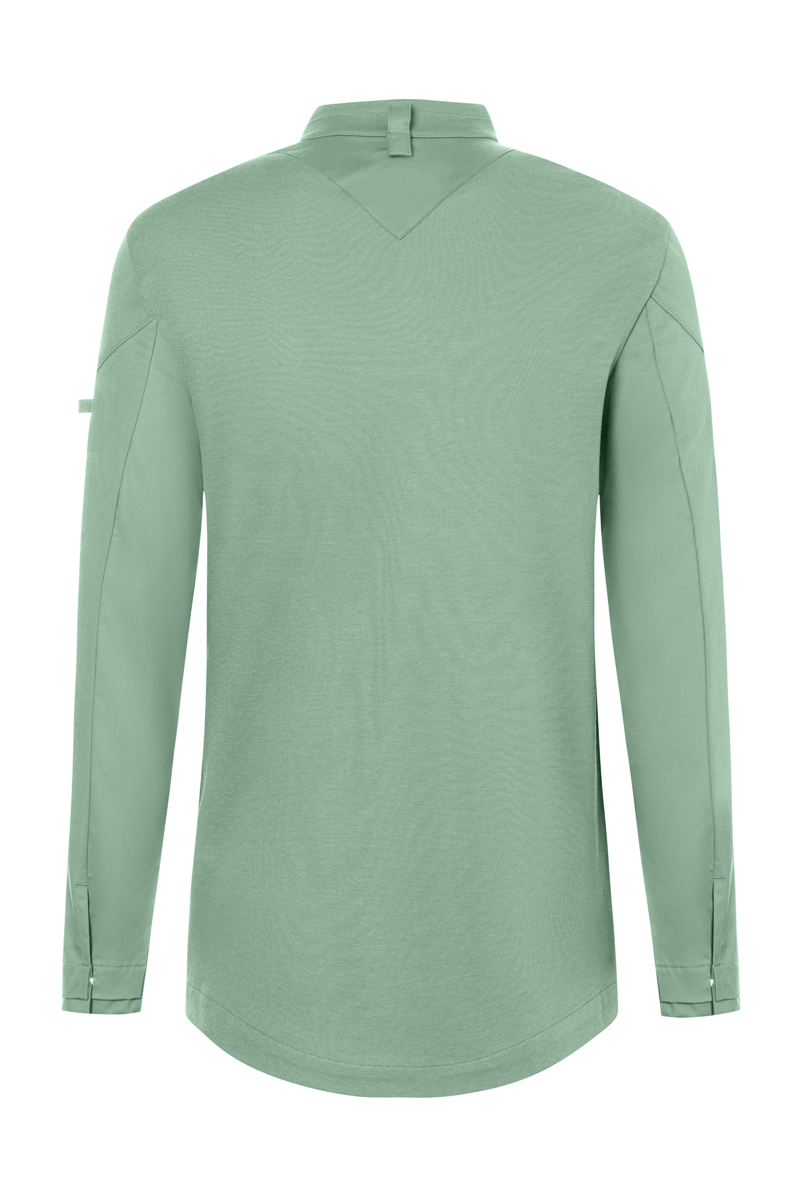 Langer Armellatz, Hemdrock, Mintgrün, V-Ausschnitt Rückseite, Kragendetail, langarmshirt, Grün, Rundhals, Kragenlos?, Langarm, Pullover, Langarm, Männerhemd, Rundhals, Mintgrün, Langarmshirt, Grün, Hemd, Stehkragen, Rückseite