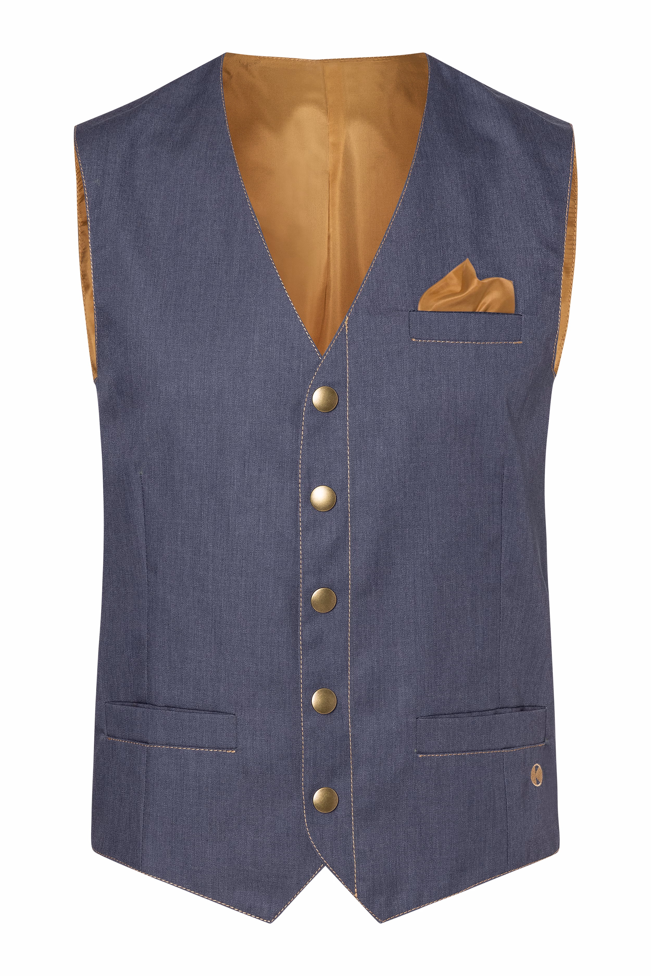 Men's Waistcoat Jeans-Style