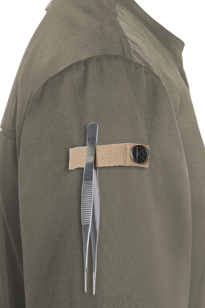 Langarm Herren-Kochjacke Green Generation, leicht tailliert