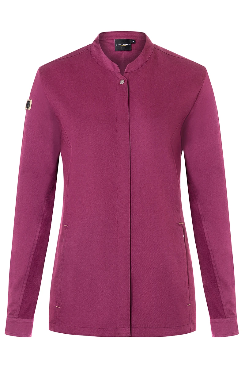 Ladies' Chef Jacket Green-Generation, from Sustainable Material, 72% GRS Certified Recycled Polyester / 28% Conventional Cotton Ladies' Chef Jacket Green-Generation, from Sustainable Material, 72% GRS Certified Recycled Polyester / 28% Conventional Cotton