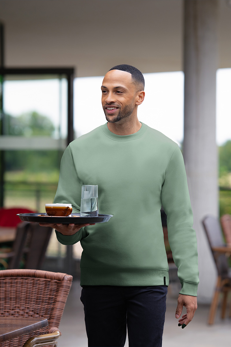 Pullover, Mintgrün, Crewneck, Langarm, Casual