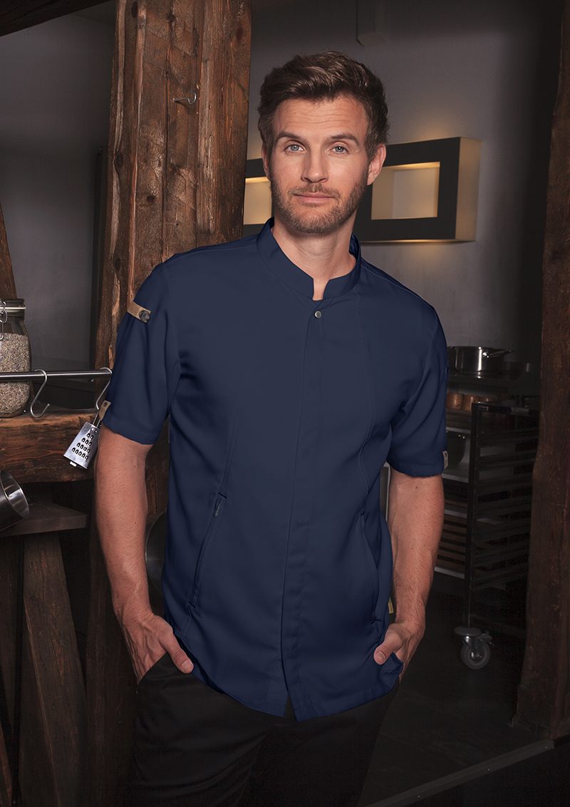 Short-Sleeve Chef Jacket Green-Generation, from Sustainable Material