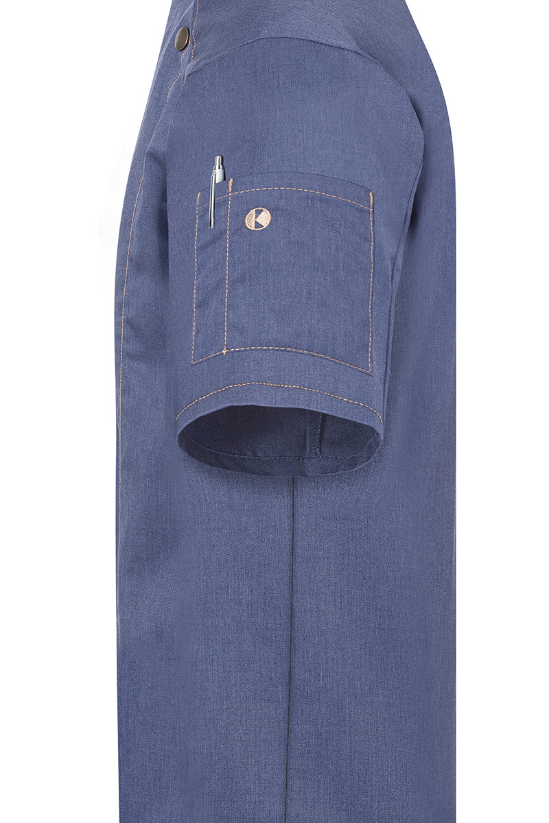 Short-Sleeve Chef Jacket Jeans-Style