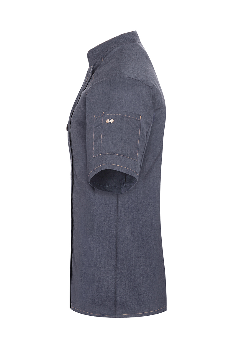 Short-Sleeve Ladies' Chef Jacket Jeans-Style