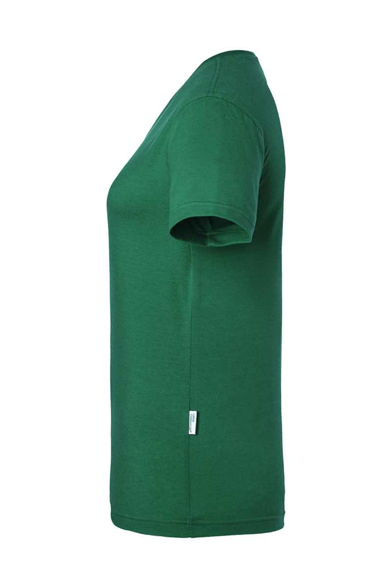 Damen T-Shirt Casual-Flair in waldgrün, leicht tailliert