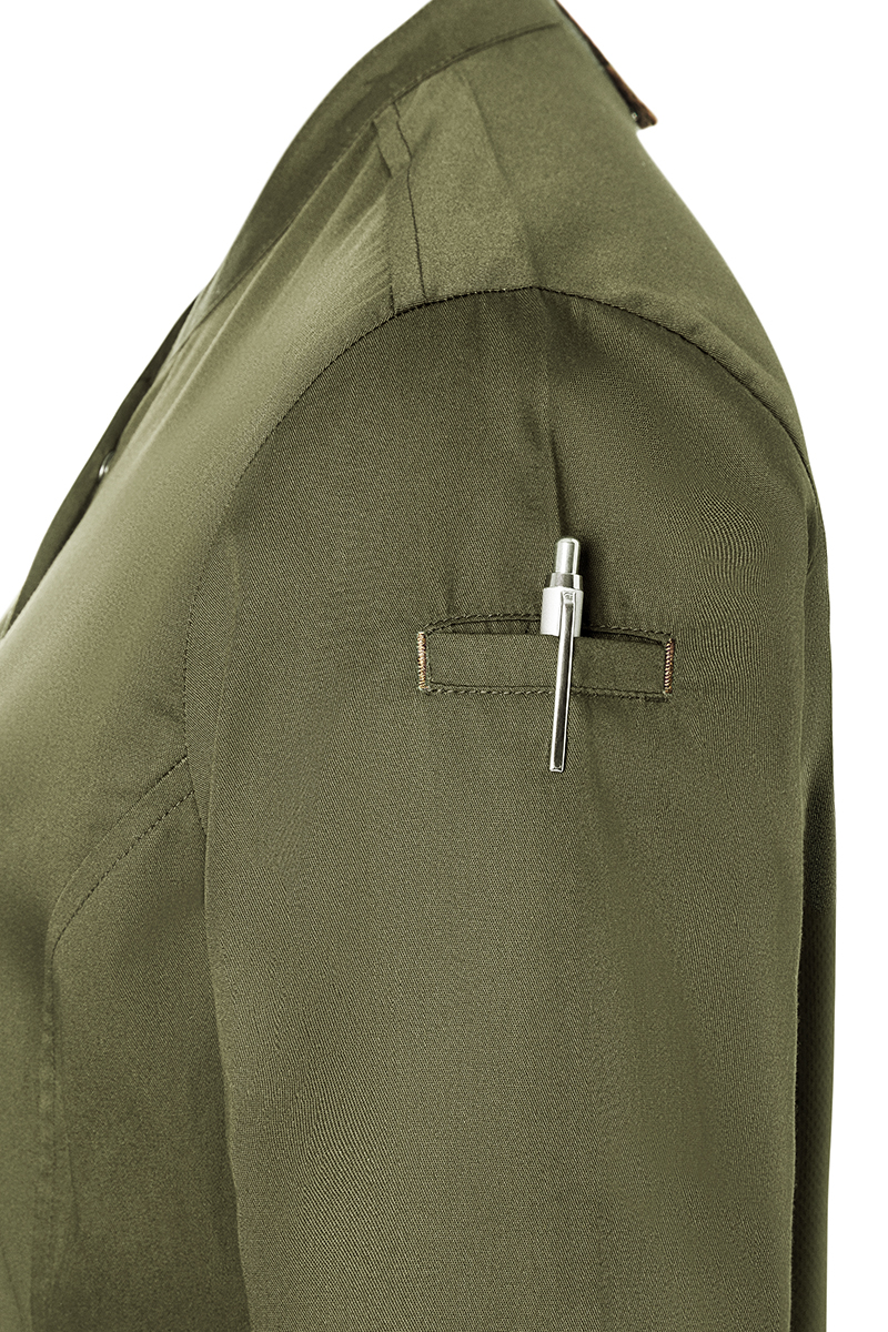 Langarm Damen-Kochjacke Green Generation, leicht tailliert