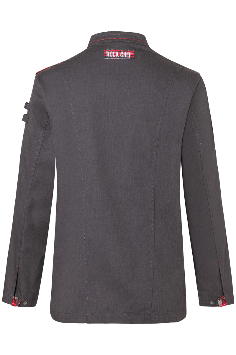 Long-sleeved Men´s Chef Jacket Denim-Style ROCK CHEF®-Stage2