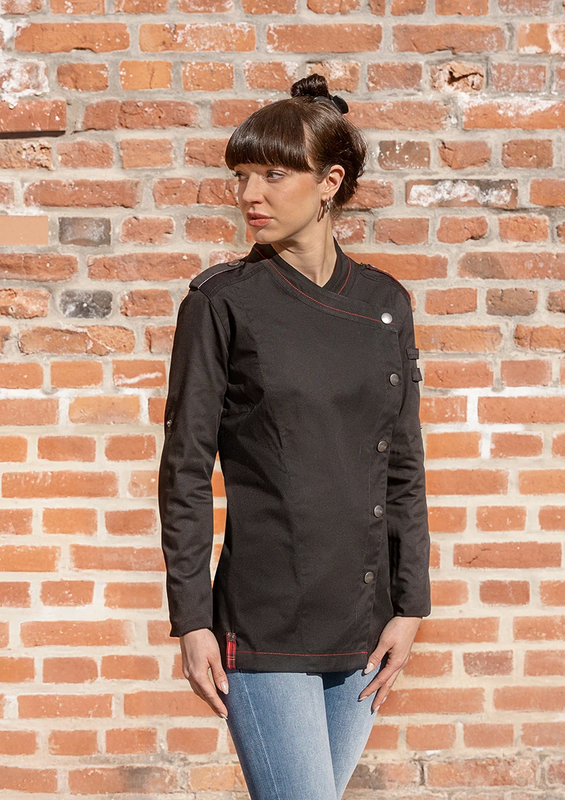 Long-sleeved Ladies' Chef Jacket ROCK CHEF®-Stage2 Long-sleeved Ladies' Chef Jacket ROCK CHEF®-Stage2