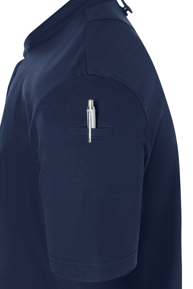 polo, Tascheinsteckfach, Stiftclip, Kurzarm, marine