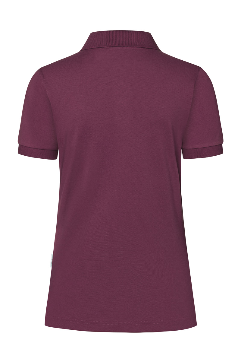 Poloshirt Modern-Flair Damen in aubergine, leicht tailliert