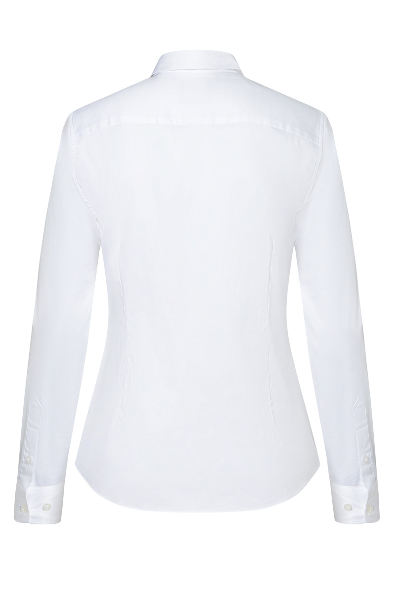 Long-Sleeve Ladies' Blouse Active-Stretch in Slim-Fit